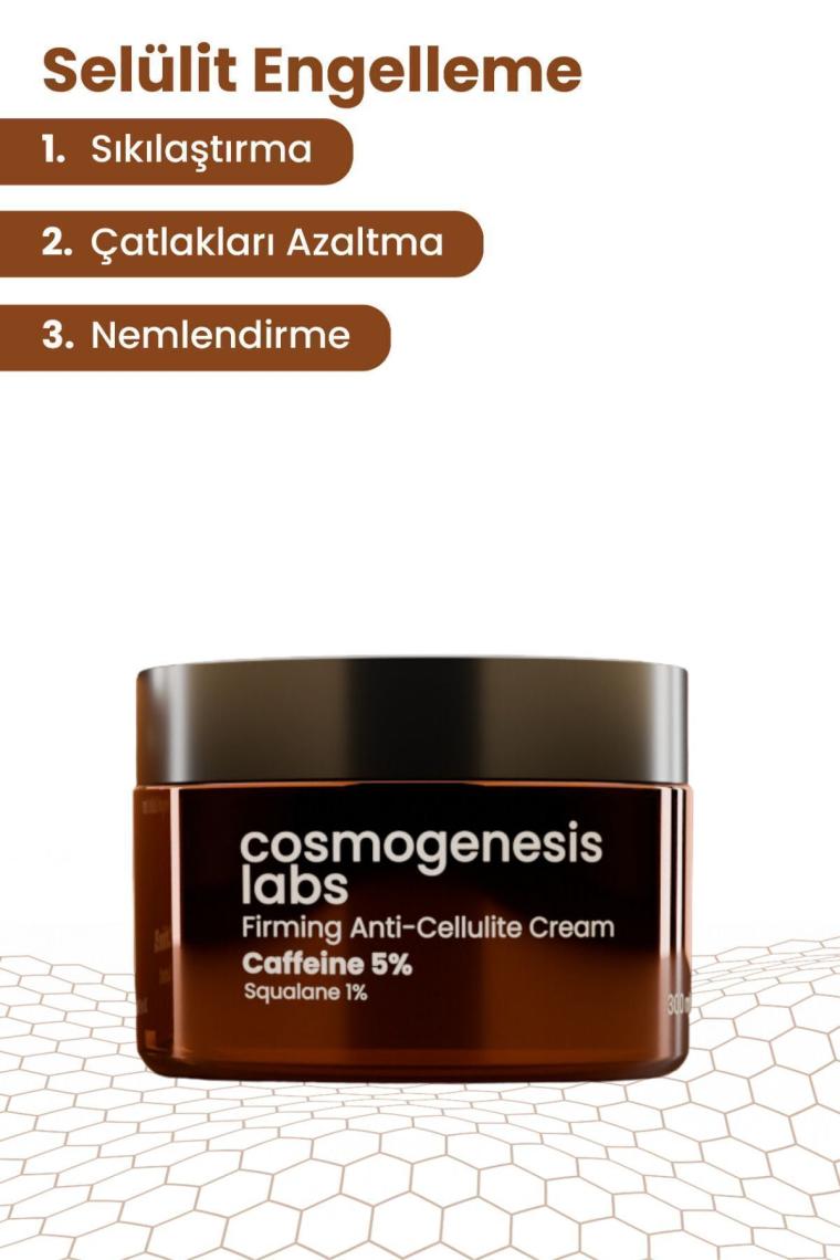Sıkılaştırıcı Selülit Karşıtı Vücut Kremi 300ml Vegan Çatlak Karşıtı Bölgesel Yakıcı Şekillendirici