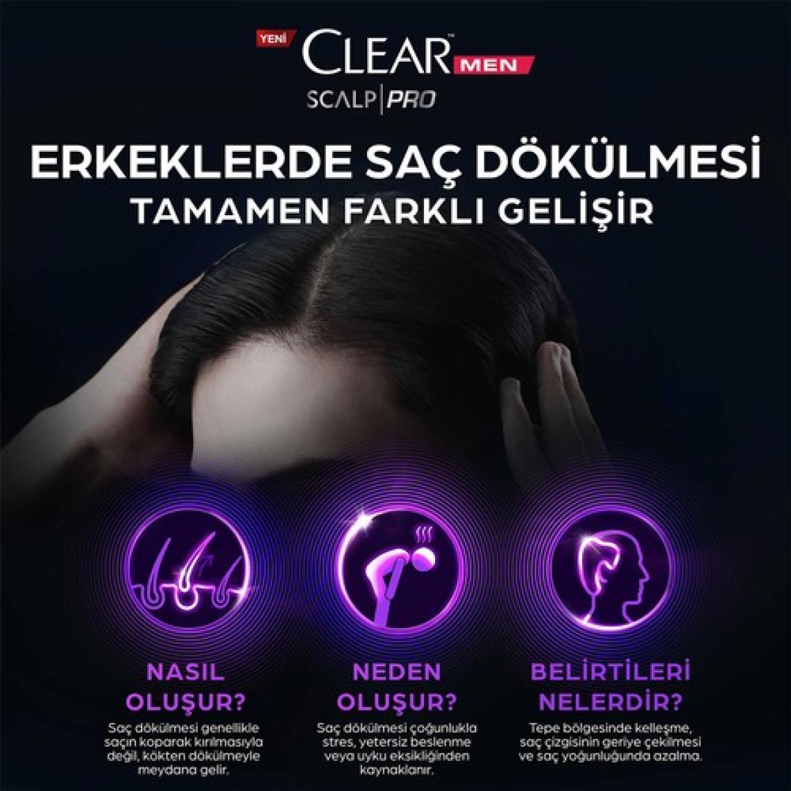 Clear Men Scalp Pro Güçlendirici Serum Saç Dökülmesine Karşı 70 ml