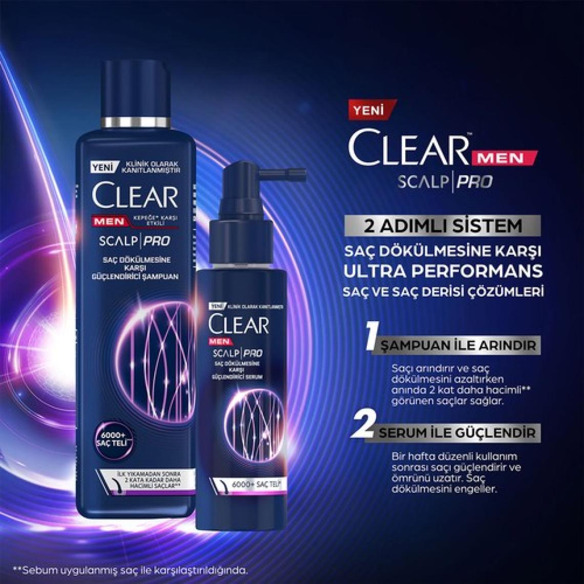 Clear Men Scalp Pro Güçlendirici Serum Saç Dökülmesine Karşı 70 ml