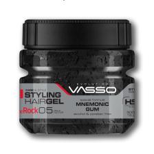 Vasso 24 Saat Üstün Tutucu Özellikli Islak Görünümlü Hafızalı Saç Jölesi Stiff Mnemonic Gum Gel 500 ml 8699216347676