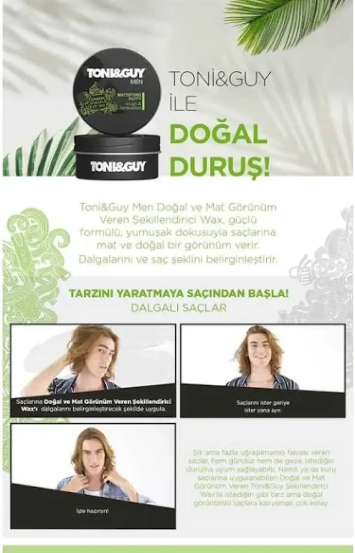 Toni & Guy Saç Şekillendirici Wax 75 ml
