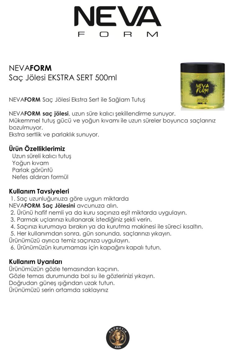 Nevaform Saç Jölesi Ekstra Sert 500 ml