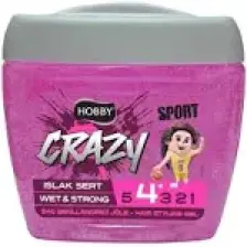 Hobby Crazy Head Saç Şekillendirici  Jöle Sert 700 Ml  Şeffaf, Günlük Kullanım için Uzun Süreli Fiksasyon