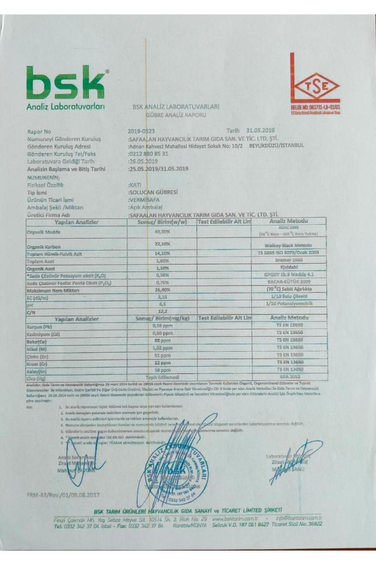 Organik Solucan Gübresi 20 Kg Tarım Bakanlığı Onaylı Tüm Bitkileriniz Için Güçlü Ve Etkili...