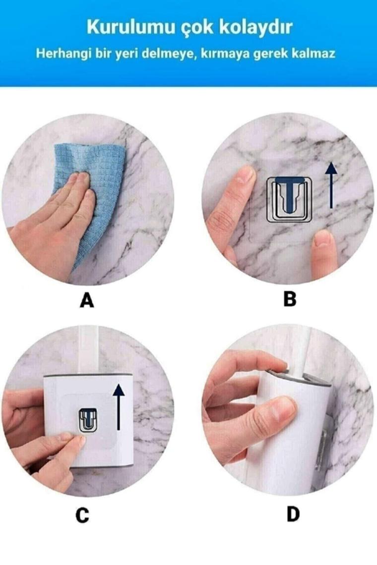 Beyaz Silikon Tuvalet Fırçası Bükülebilir Silikon Wc Klozet Fırçası
