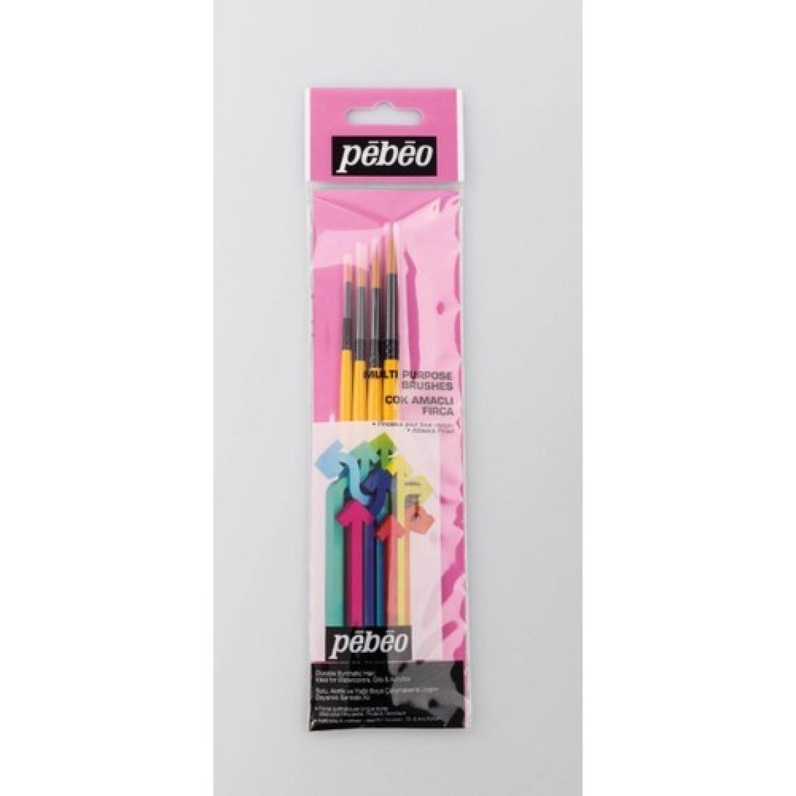 Pebeo Suluboya Fırça Seti 4 Lü Set-1