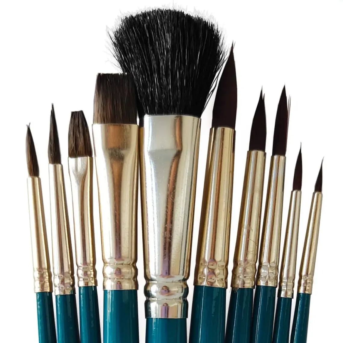 Daler Rowney Deve Kili 10'lu Fırça Seti Kısa Sap / 216910110