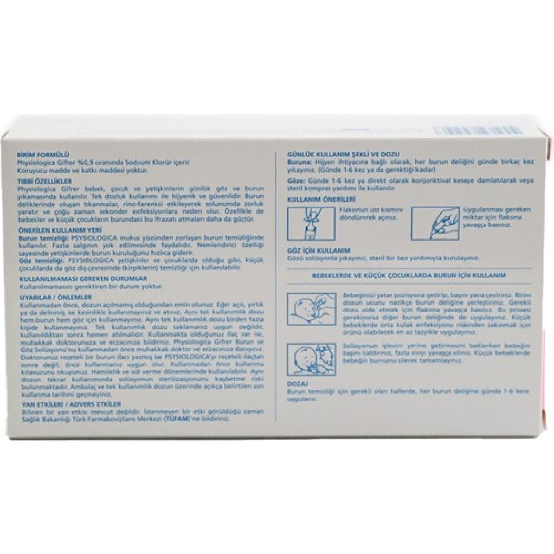 Gifrer Physiologica 5 ml 10'lu Flakon Serum Fizyolojik