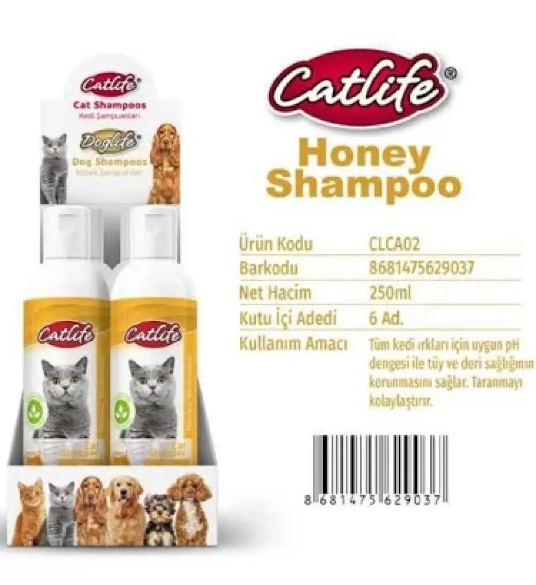 Catlife  Bal Özlü Kedi Şampuanı 250 ml