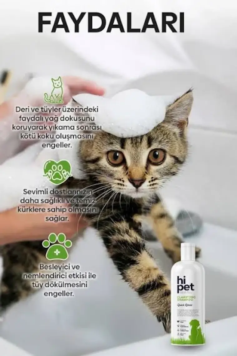 Hipet Kedi Arındırıcı Şampuan