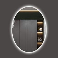 Toprak Dekor 80*60 Elips Ledli Ayna Banyo Aynası