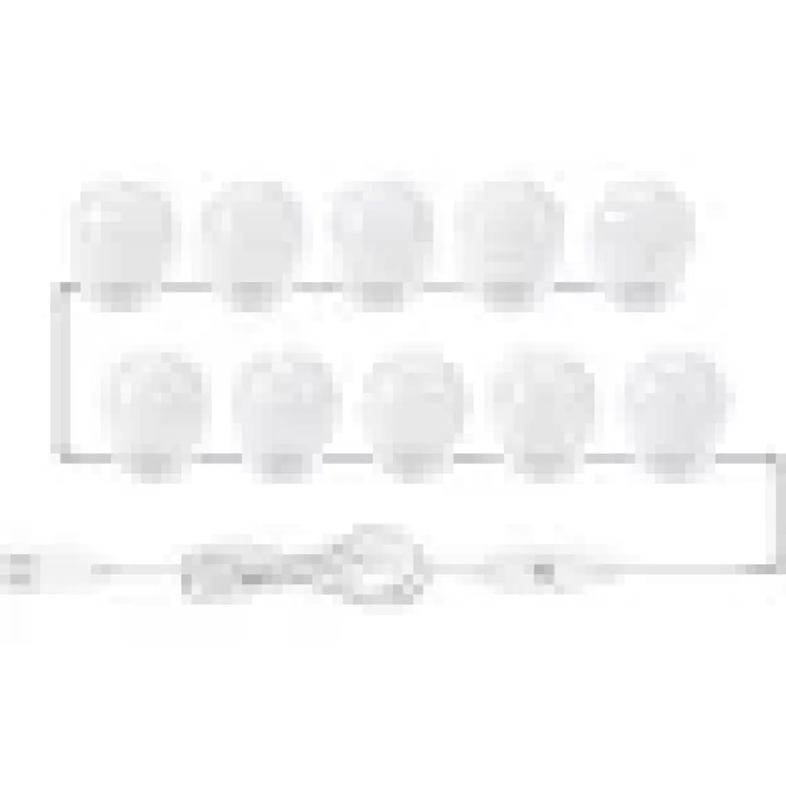 Coverzone 10'lu Set Makyaj Aynası Işığı Banyo Yatak Odası Işığı Hoolywood Tarzı LED Makyaj Lambası 3 Farklı Renk Modu Makyaj Odası Işığı Mirror1