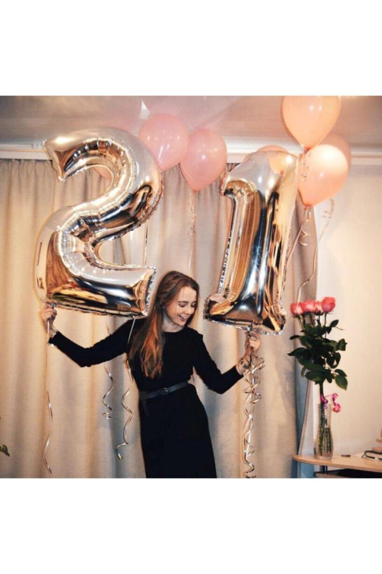 Tatlı Günler Gümüş Folyo Balon 2 Rakamı 100 cm