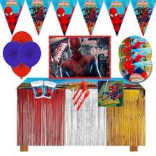 Marvel Spider-Man Örümcek Adam 8 Kişilik Doğum Günü Parti Süsleri Süsleme Seti