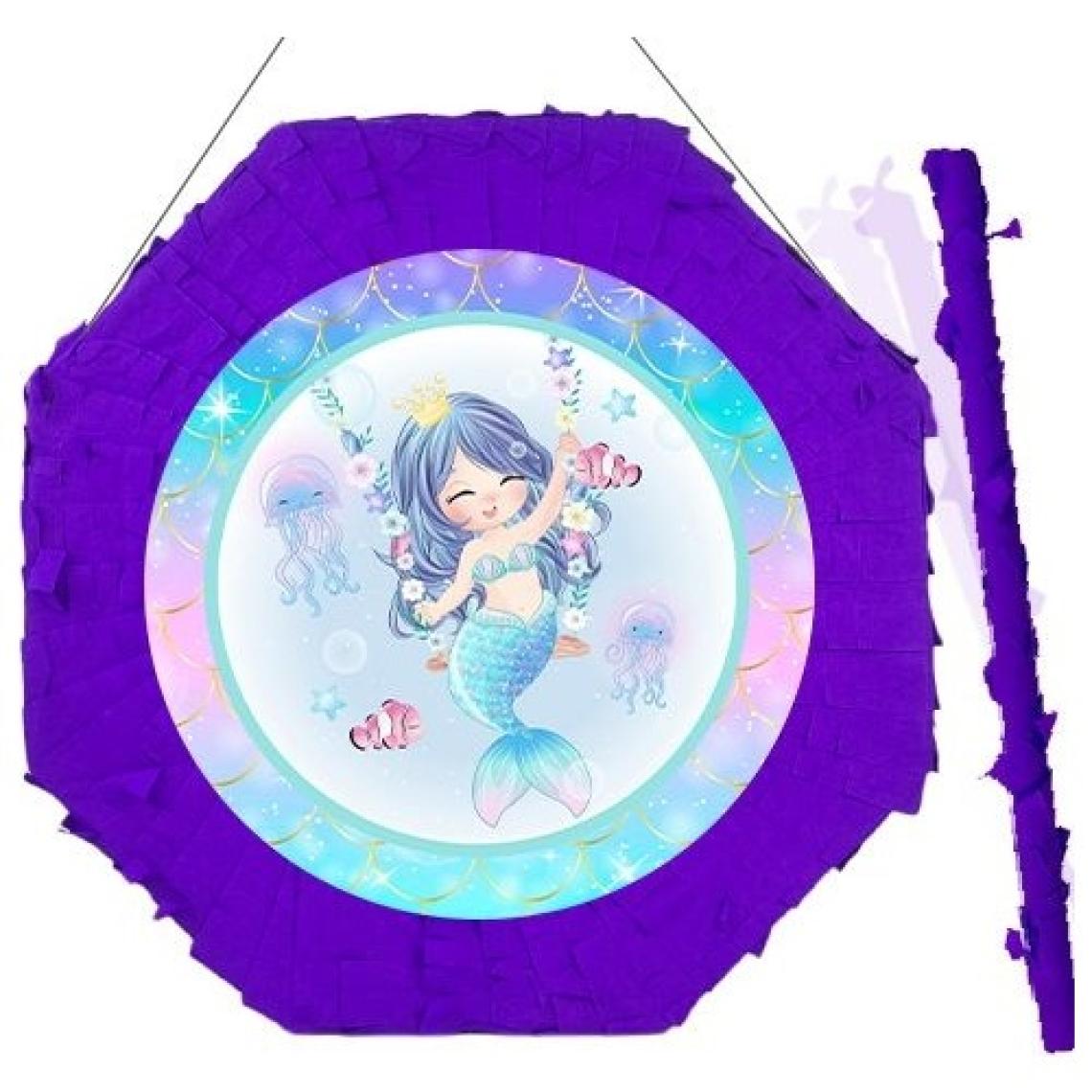 Parti Dükkanım Deniz Kızı Little Pinyata 42 cm + Sopası