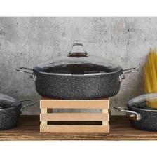 Falez Black Line 24 cm Granit Döküm Karnıyarık Tenceresi