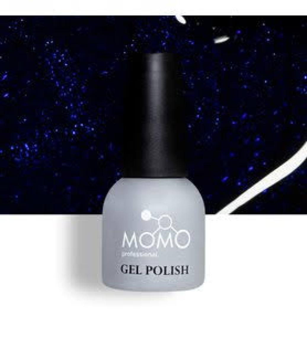 Momo Professional Kalıcı Oje S005 Safir Mavi Simli, 14ML