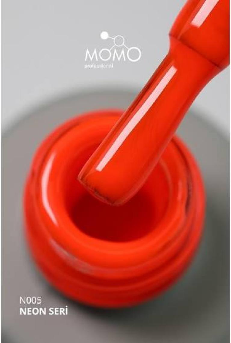 Momo Professional Kalıcı Oje N005 Neon Nar Çiçeği, 14ML