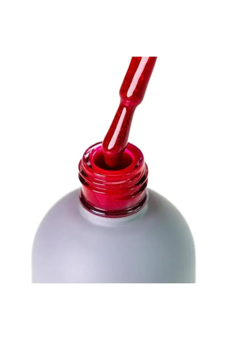 Momo Professional Kalıcı Oje S001 Simli Koyu Kırmızı, 14ML