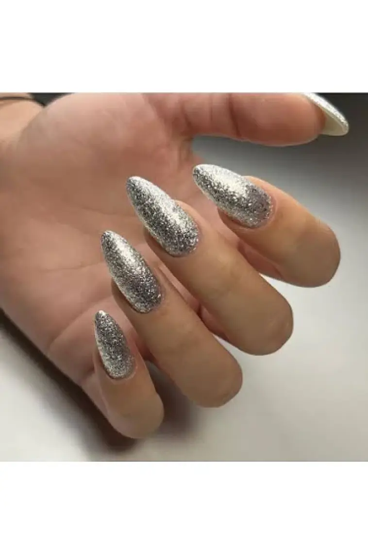 Momo Professional Glitter Kalıcı Oje G003, Yoğun Gümüş Parıltılı, 14 ml