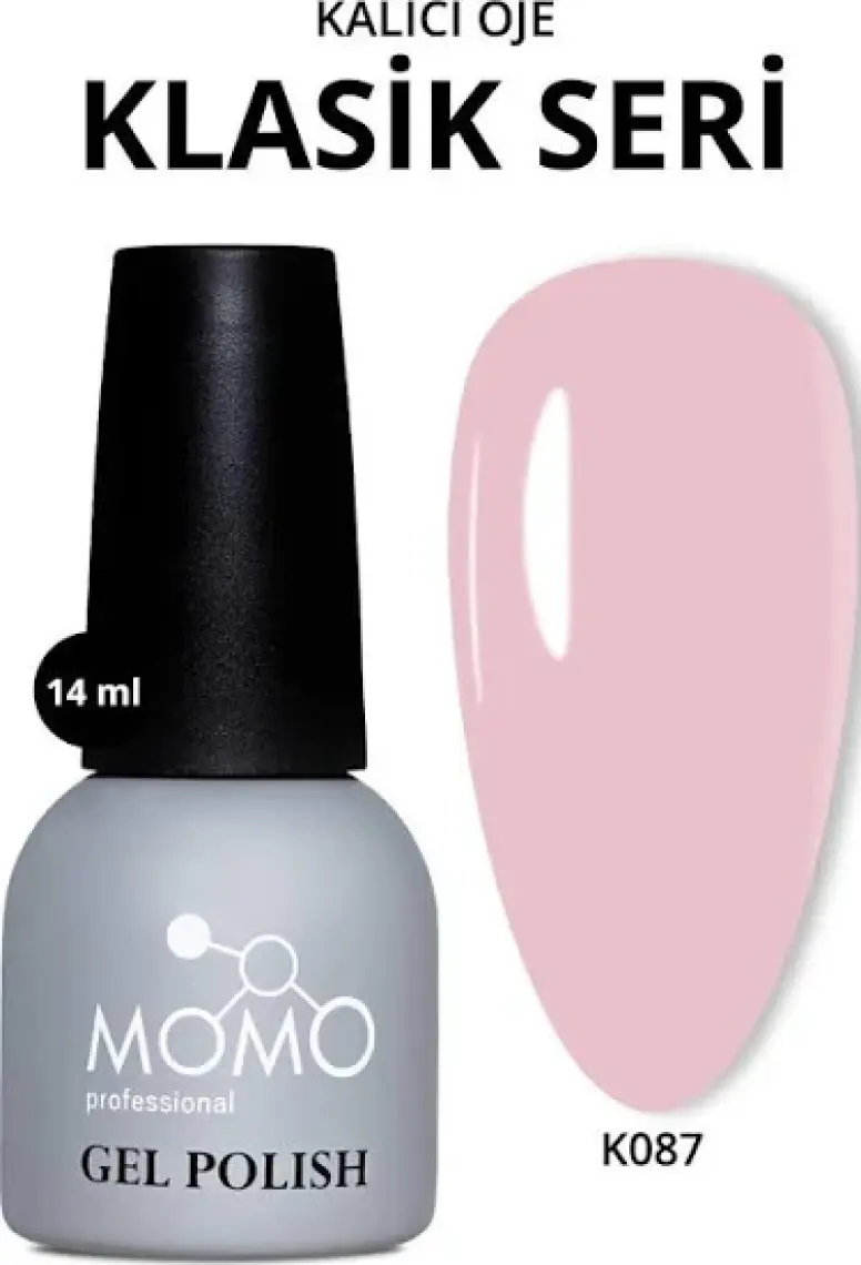 Momo Professional Kalıcı Oje K087 Yarı Şeffaf Ten Rengi 14 ml