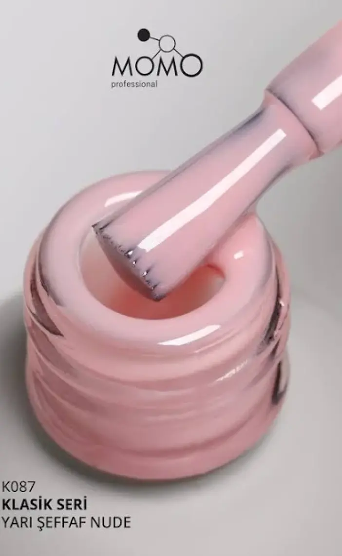 Momo Professional Kalıcı Oje K087 Yarı Şeffaf Ten Rengi 14 ml