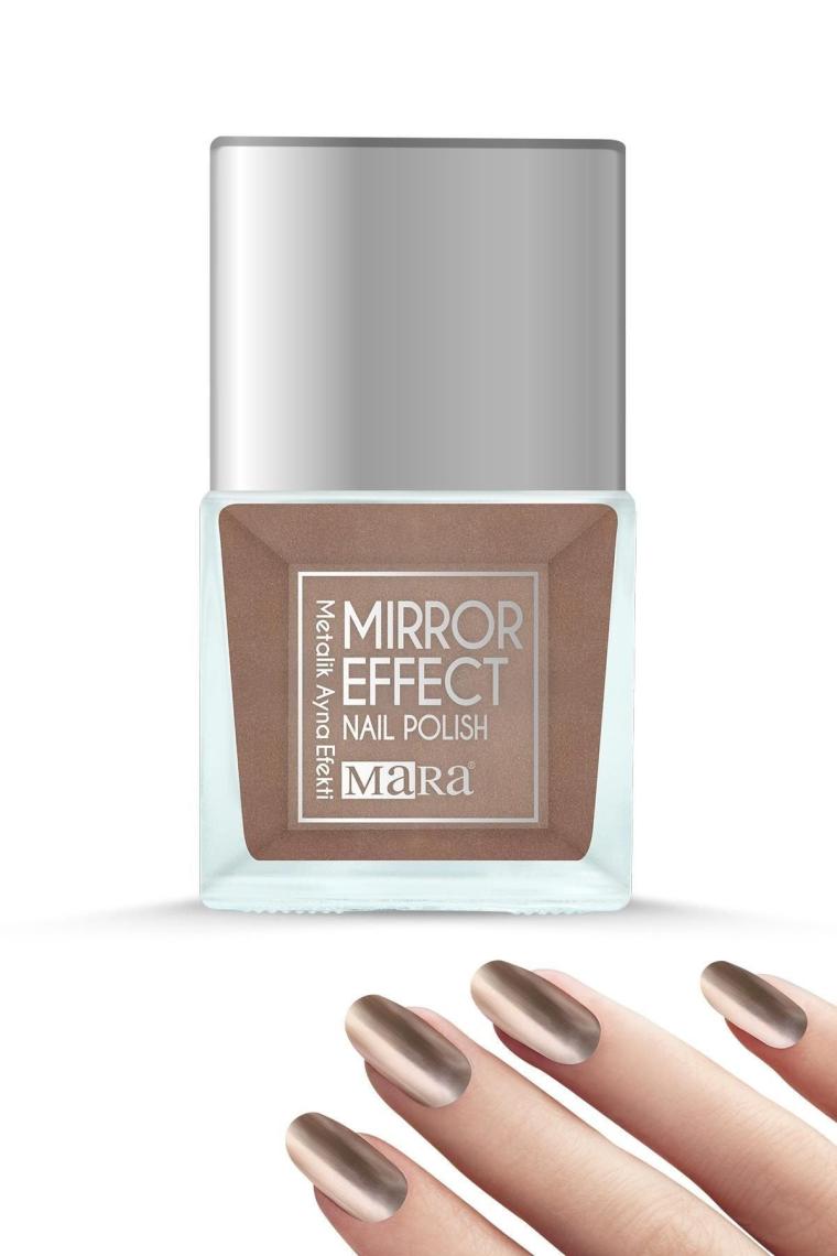 Metalik Ayna Efekli Oje Bronz 15ml