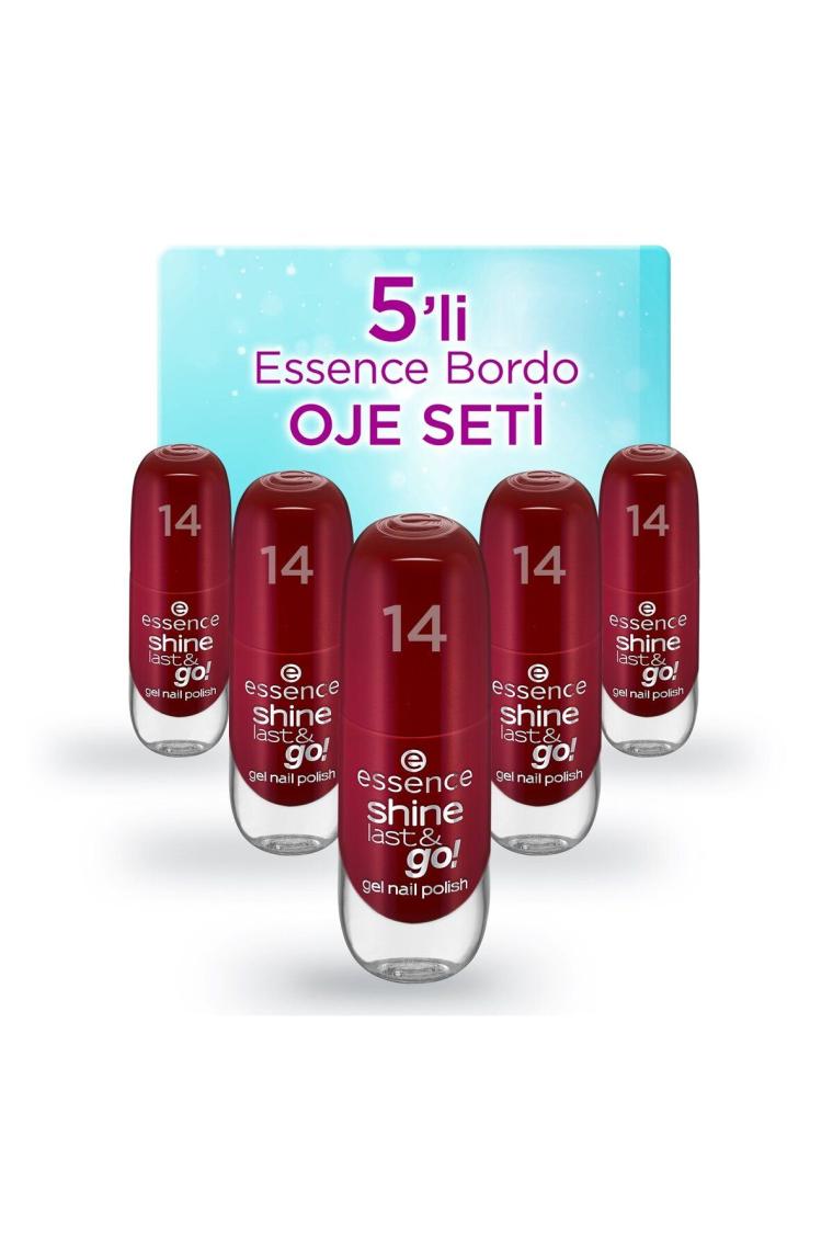 5'li Bordo Oje Seti