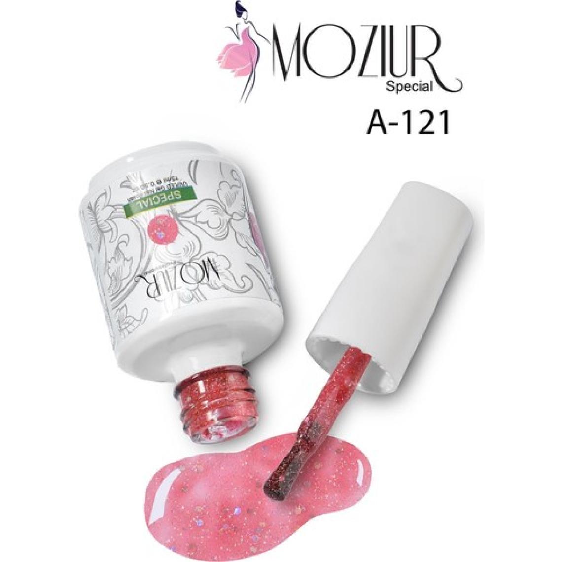 Mozıur Uv LED Kalıcı Oje 15 ml Simli Seri