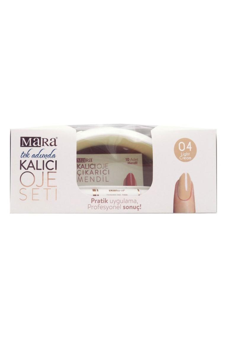 Mara Kalıcı Oje Seti 04 Light Cream