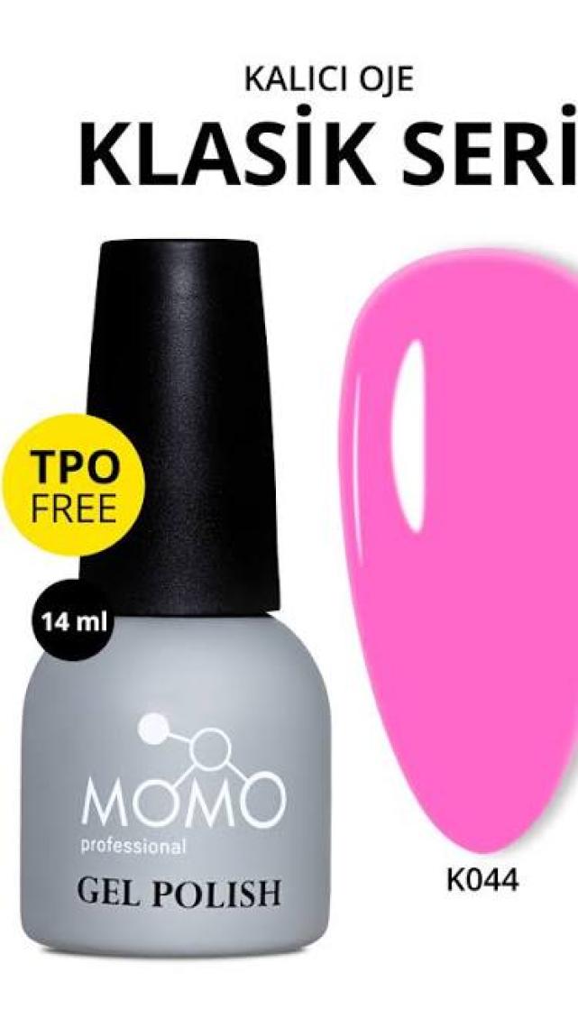 Momo Professional Kalıcı Oje K044 Canlı Pembe, 14ML