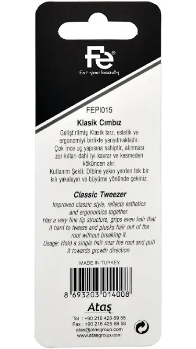 Klasik Cımbız Altın Kaplama Düz Uçlu