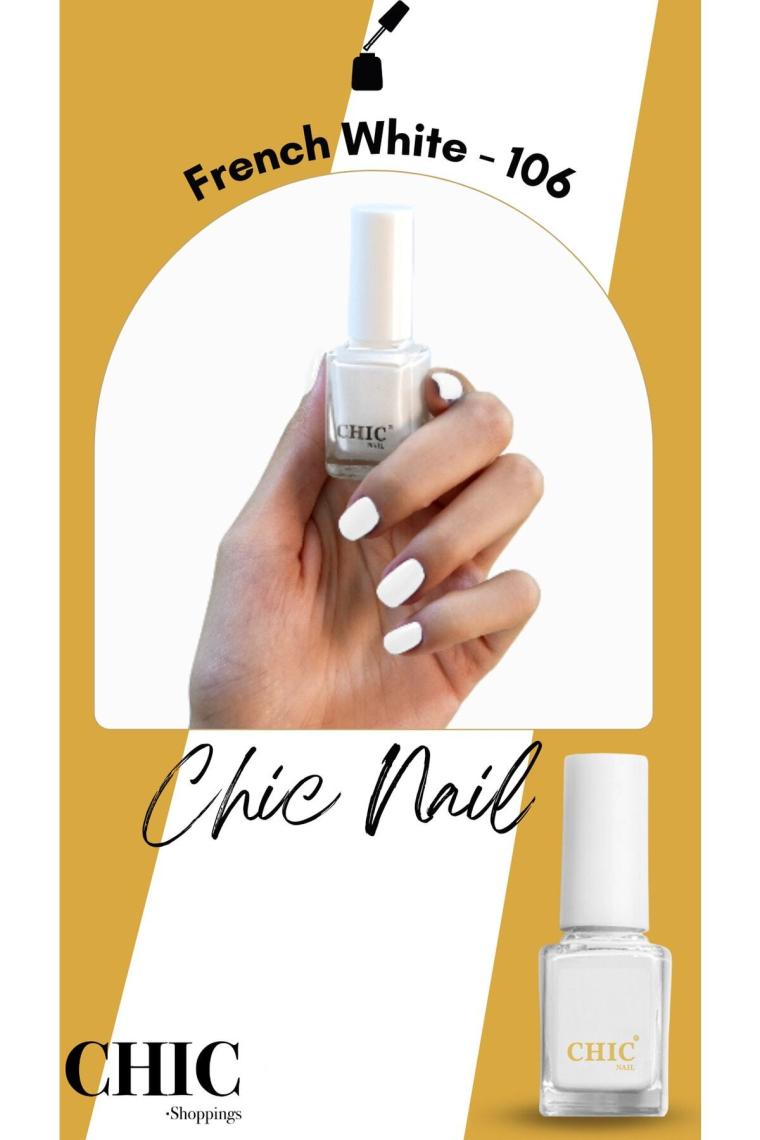 Chic Nail French Beyazı Oje French White 106
