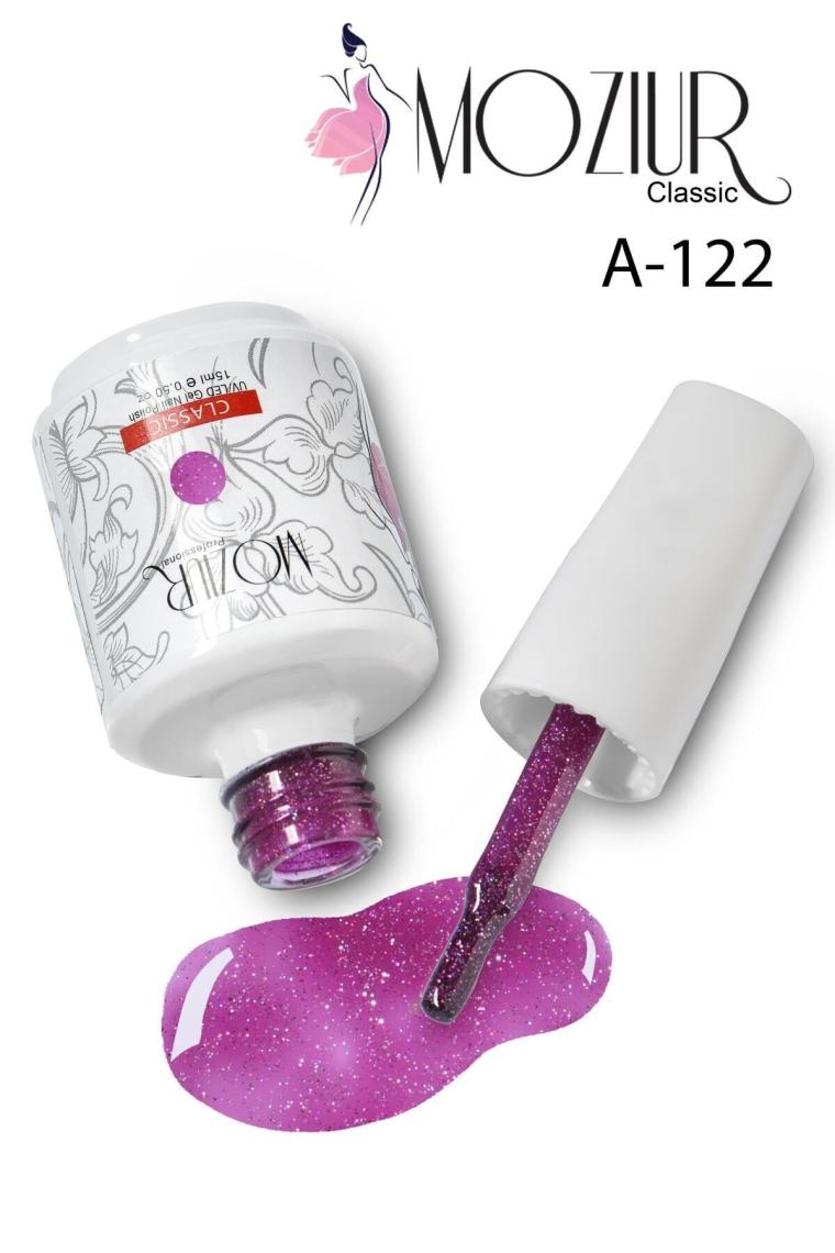 Mozıur Uv LED Kalıcı Oje 15 ml Simli Seri
