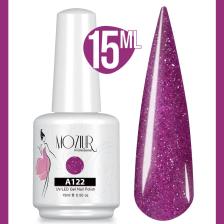 Mozıur Uv LED Kalıcı Oje 15 ml Simli Seri