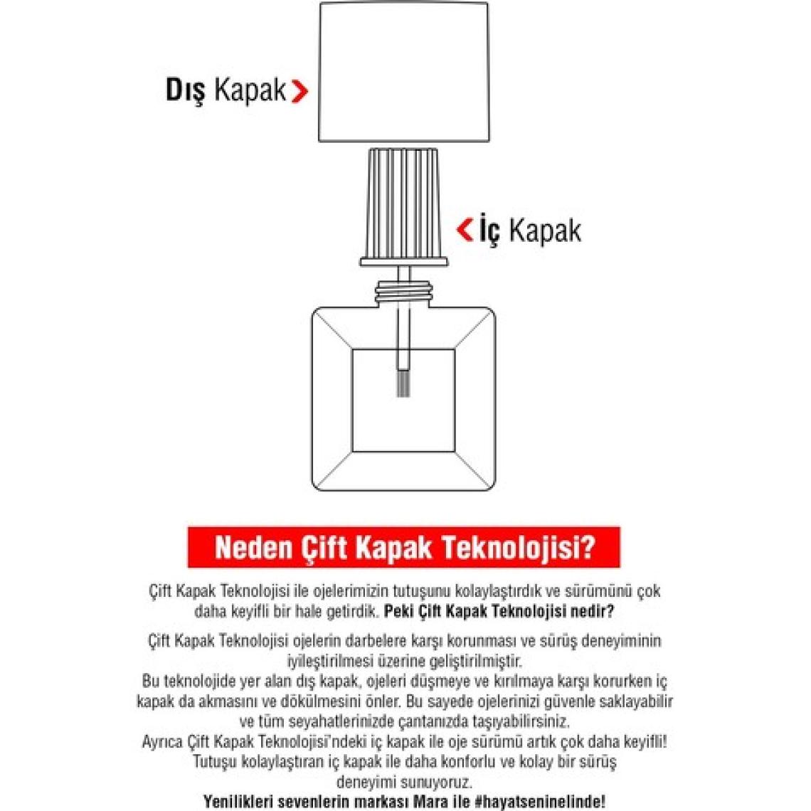 Mara Metalik Ayna Efektli Oje Mor 15ML
