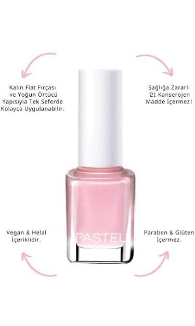 Pastel Oje 54- Parlatıcı ve Örtücü, Zararlı Maddeler İçermeyen, 13 ml