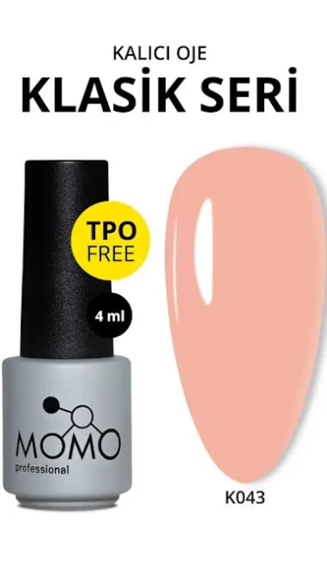 Kalıcı Oje K043, Somon, 4 ml