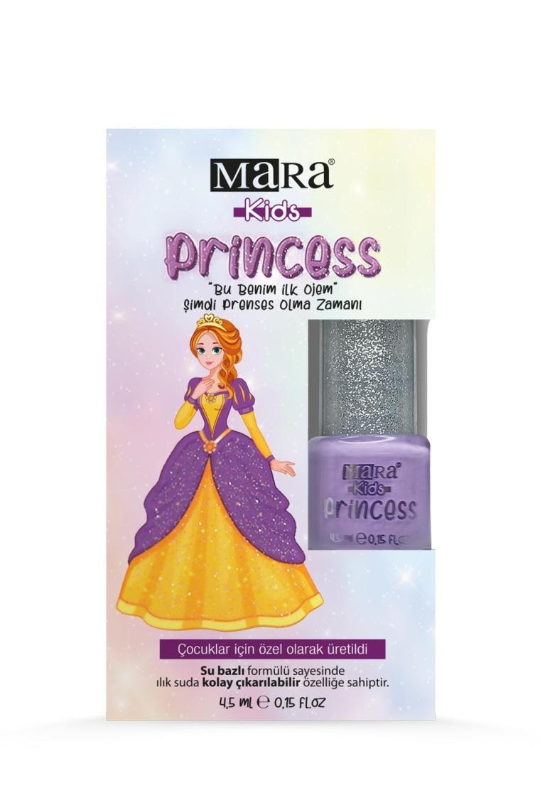 Mara Princess Yıkanabilir Su Bazlı Çocuk Ojesi - Pembe + Törpü