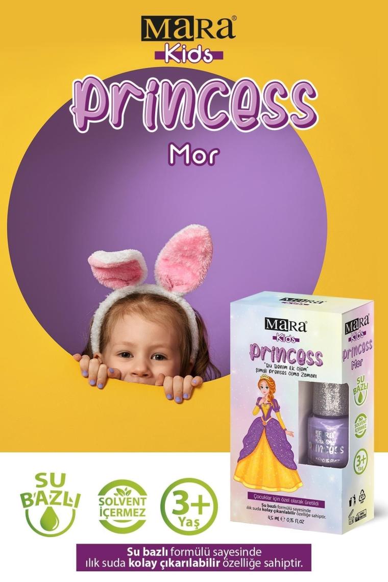 Mara Princess Yıkanabilir Su Bazlı Çocuk Ojesi - Pembe + Törpü