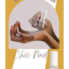 Chic Nail Sedefli Beyaz Oje Hidden Treasure 128
