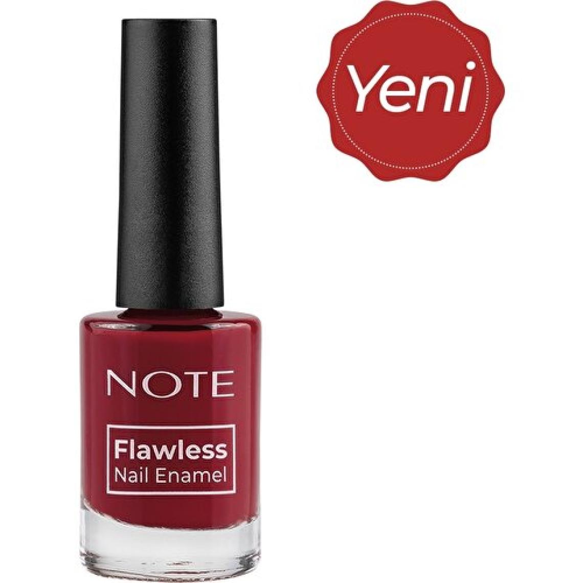 Note Nail Flawless Oje 102 Red Wine - Kırmızı
