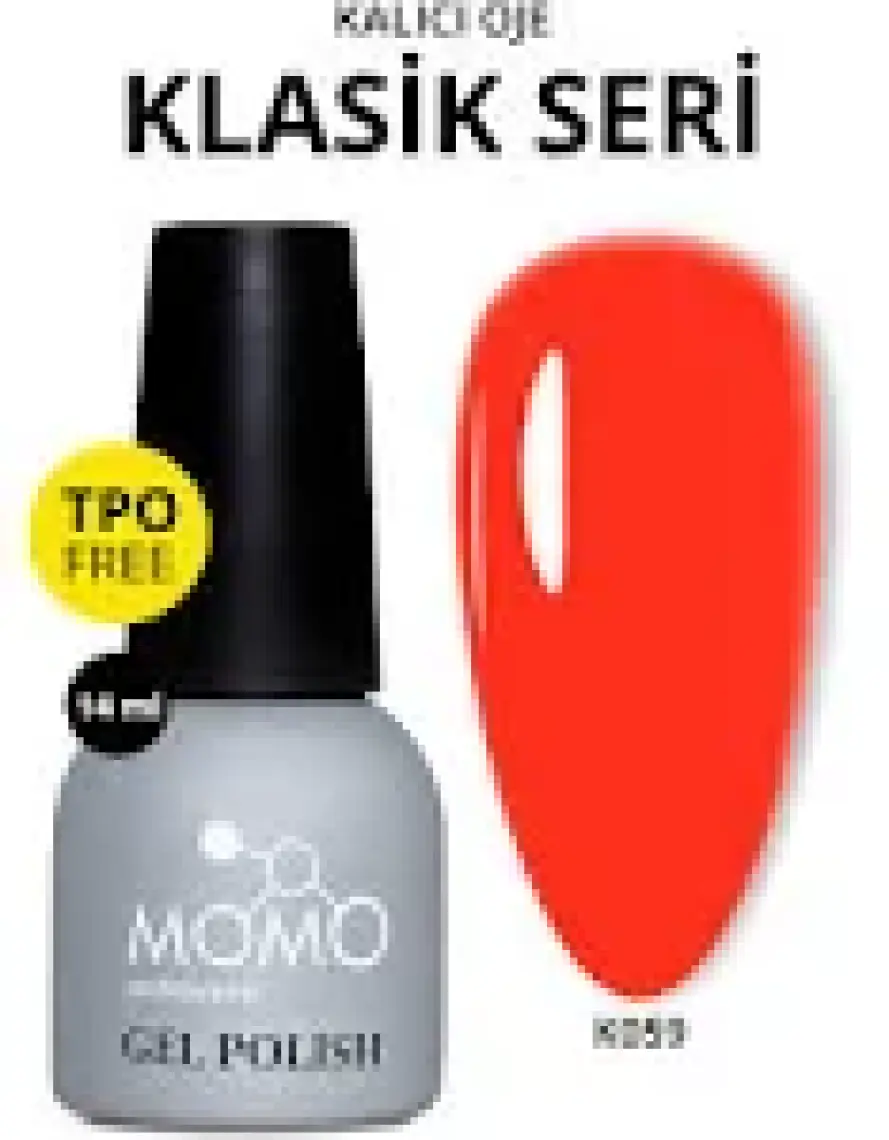 Momo Professional Kalıcı Oje K059 Mercan Kırmızı, 14ML