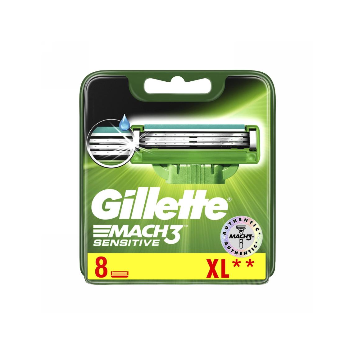 Gillette Mach3 Sensitive Yedek Tıraş Bıçağı 8'li