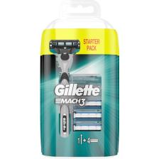 Gillette Mach3 Tıraş Makinesi + 4 Yedek Tıraş Bıçağı