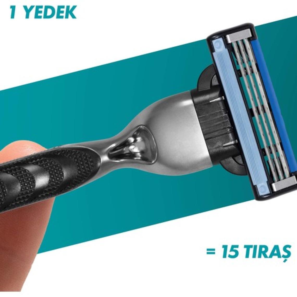 Gillette Mach3 Tıraş Makinesi + 2 Yedek Tıraş Bıçağı