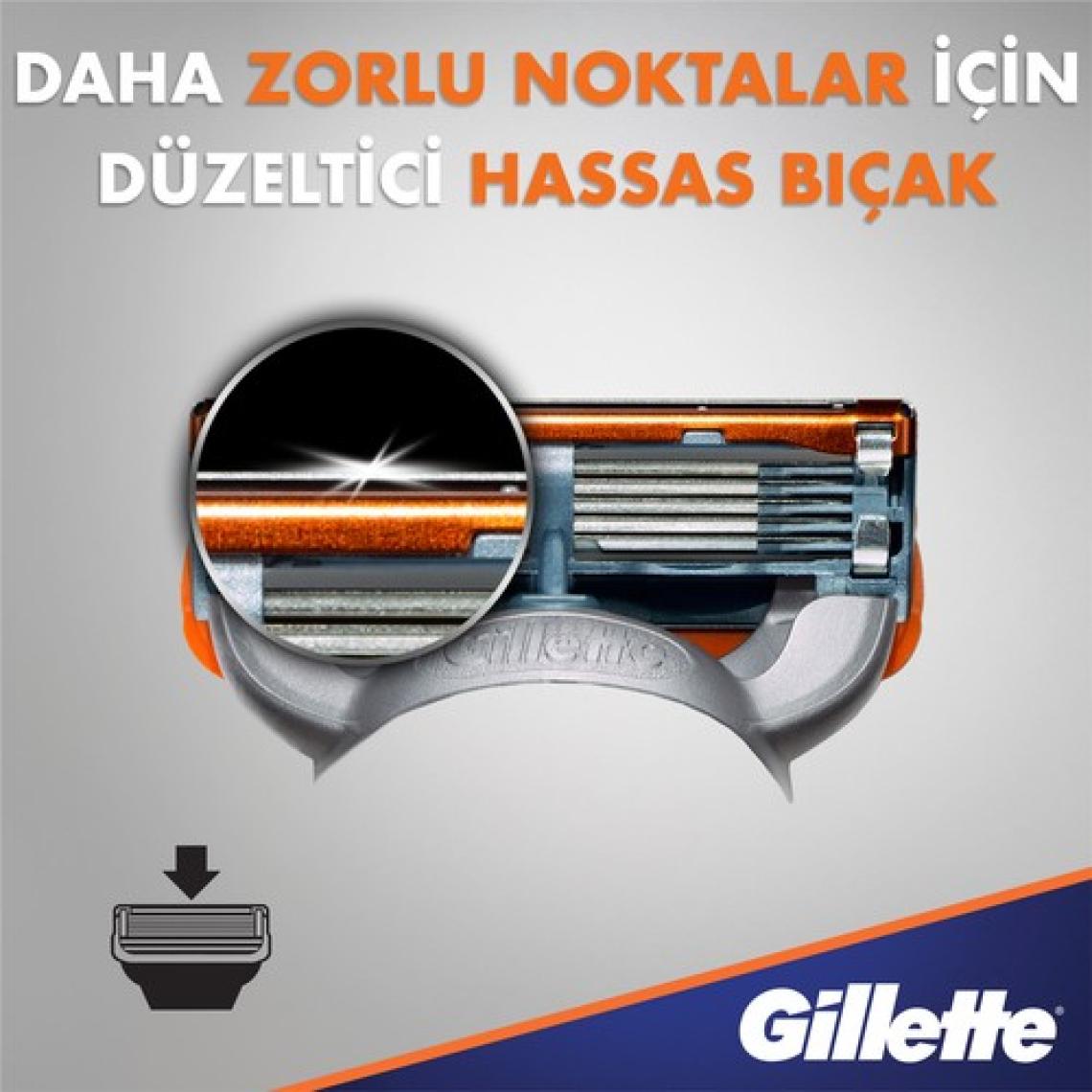 Gillette Fusion 4'lü Yedek Tıraş Bıçağı
