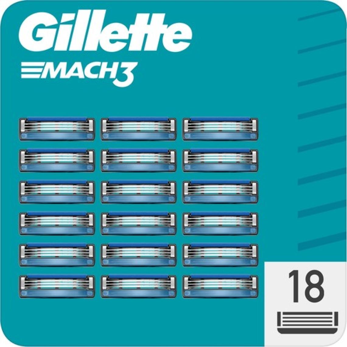 Gillette Mach3 18'li Yedek Tıraş Bıçağı Karton Paket