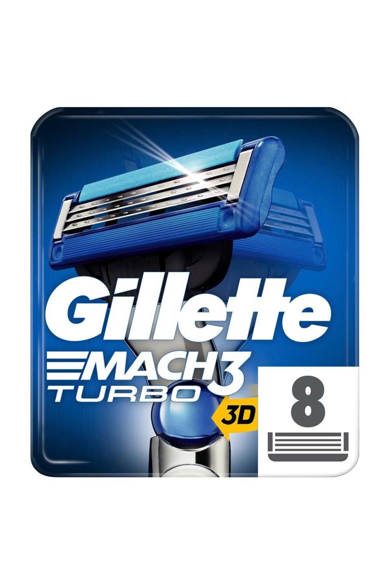 Gillette Mach3 Turbo Yedek Tıraş Bıçağı 8'li