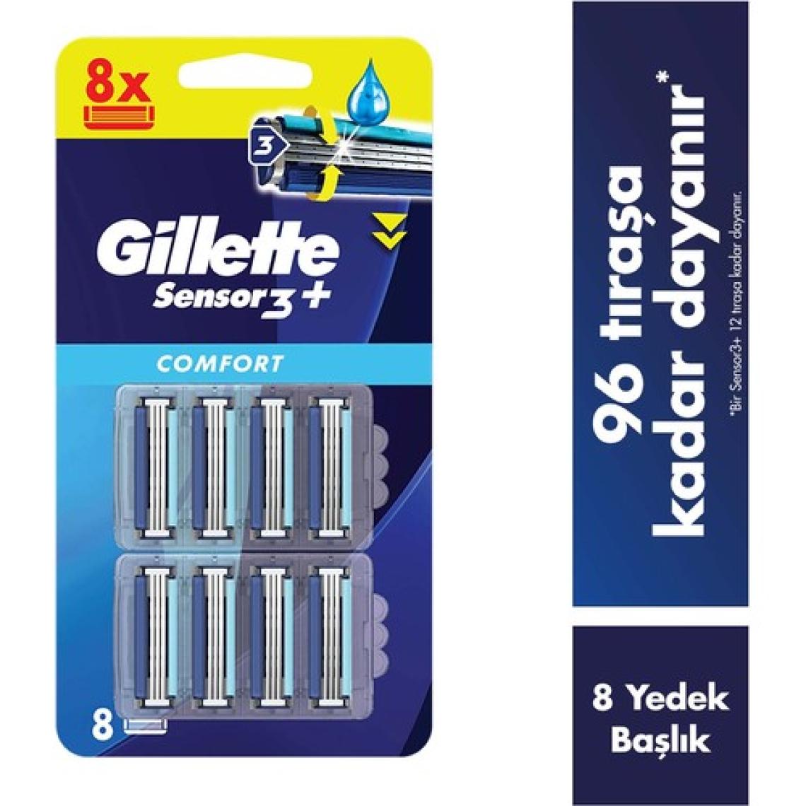 Gillette Sensor3 Yedek Tıraş Bıçağı 8 Adet
